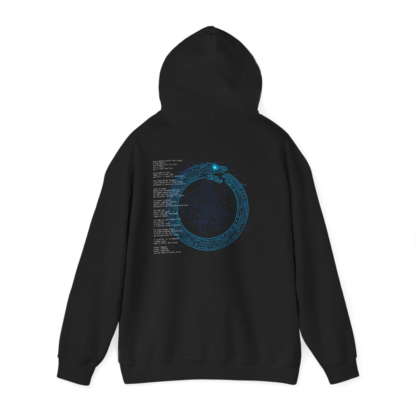Ouroboros – Hackspawn Hoodie for Loopwalkers, Coders & System Eaters