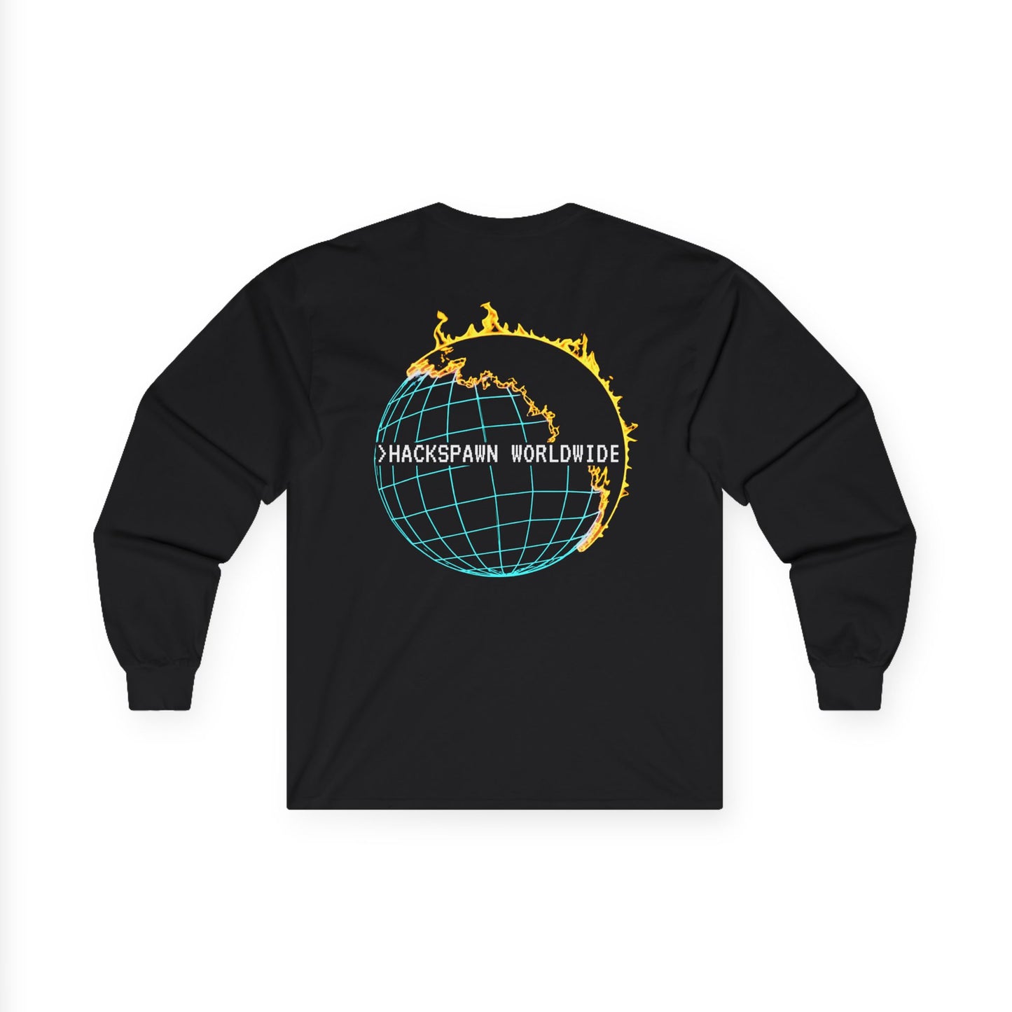 Never Alone, Never Afraid – Hackspawn Worldwide Burn Signal Long Sleeve Shirt